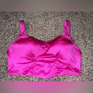 Women's Pink Satin Bralette/Top PINK Large